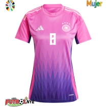 Camiseta Alemania Toni Kroos #8 Visitante Equipación para mujer Eurocopa 2024 manga corta